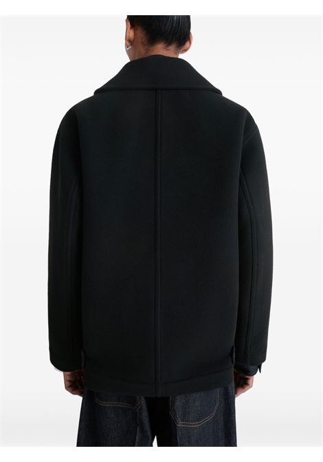 cappotto boxy peacoat uomo nero LEMAIRE | CO1131 LF1116BK999